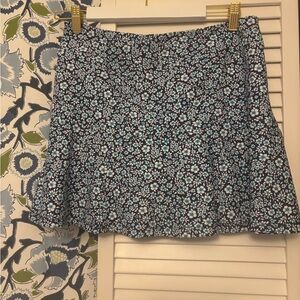 Aryeh Blue Floral Golf Skort sz Medium like new